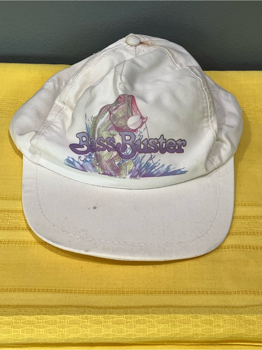 Vintage 80s Bass Buster Fishing Graphic Cap 🐟🎣